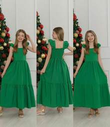 Krica Kids - Vestido Longo Juvenil Liso Festa 10 a 16 Anos Casamento Formatura natal e ano novo