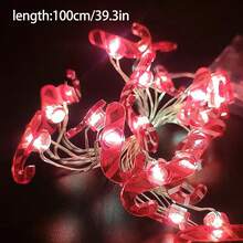 أضواء سلك نحاسي للكريسماس بطول 100/200/300 سم، أضواء جنية جديدة وجميلة بتصميم ساحر لشكل بابا نويل وشجرة والجرس والثلج والفيونكة والقبعة والغزال وقصب السكر والجوارب والنجمة، مناسبة للاستخدام الداخلي في غرفة المعيشة والنوم والمطبخ والممرات وأحداث العطلات والحفلات، البطاريات غير مشمولة