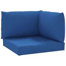 vidaXL 3-teiliges Palettenkissen, blau, aus Oxford-Gewebe - Blu - Visualizzare 2
