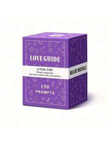 Love Guide Heart Bridge Couple's Game Dating Q&A Cards, English Version - Purple - View 6