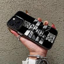 Funda para 17, 16e, 16, 15, 14, 13, 12, 11,, Pro X XR XSMAX 8, Plus - Singer L-Lady MAYHEM Anticaídas con Respaldo Mate y Diseño Rectangular17  17promax - Negro - Ver 5