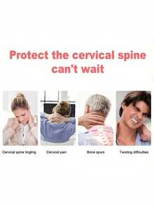 2-In-1 Self-Heating Neck Warmer & Massage Pillow - Provides Soothing Warmth & Muscle Relaxation, Adjustable Strap, 100% Polyester, Portable For Home & Office Use, Essential For Winter Travel, Soft Fabric Offers Comfortable Support - Multicolor - View 7