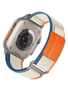 1条适用于 Ultra 2的Trail Loop表带，尺寸包括49mm、45mm、44mm、42mm、41mm、40mm和38mm，男女通用。这款坚固耐用的尼龙表带也适用于 Series 9、8、7、6、5、4、3、2、SE和Ultra2/Ultra。 - Orange Beige - 查看 11