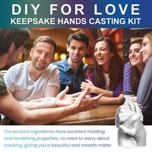 1 Set, Couple Hand Mold DIY Hand Model Kit - DOWMOO - Kids DIY, Toys, Clone Powder Model Powder, 3D Hand & Foot Molds, Home Use, Children's Toys, Craft Souvenirs, Parties, Halloween, Christmas, Birthdays, Kids, Couple Gifts - Multicolor - View 11