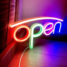 1個 霓虹燈 Open 11.7x5.6x0.7英吋 (約 29.8x14.3x1.8公分) 營業中霓虹燈 電池或USB供電 商店店鋪展示窗 餐廳咖啡廳酒吧酒店紋身美容院派對牆面裝飾 開店/關店告示牌 (紅藍色) - 彩色 - 查看 9