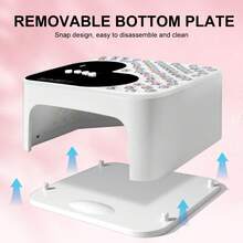 SUN BT-17 镶钻双灯 UV LED 美甲灯，45 颗 LED 灯珠，USB 辅助光源，带 4 个定时器，沙龙/家用快速固化美甲灯，情人节及女士礼物 - 美規A型插(110-127V) - 查看 6