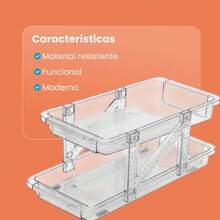 2 Organizadores Latas Refrigerador Multifuncional Dispensador Práctico Hogar Cocina Almacenamiento Ordenador Bebidas Nevera Espacios Reducidos - Transparente - Ver 10