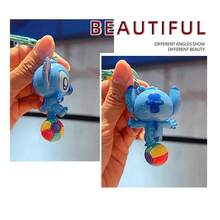 Lilo & Stitch Skateboard Keychain - Official Inspired Bag Charm, Cute Cartoon Character Key Ring For Backpacks/Purses, Soft PVC Collectible Trinket - Multicolor - View 3