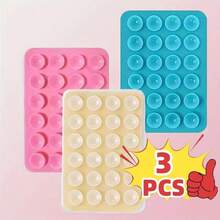 Set de 4 piezas/2 piezas Agarre de silicona para teléfono, adecuado para todos los modelos de teléfonos, soporte adhesivo para teléfono, manija adhesiva de teléfono con manos libres, soporte de agarre de teléfono para selfie y video compatible con iPhone, teléfonos Android, regalo para cumpleaños, familia, amigos, soporte para teléfono, accesorios para teléfono