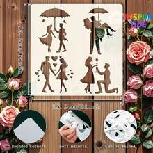 1 pezzo Modello di stencil riutilizzabile di stile distopico, 29,97*29,97 cm, per pittura, disegno, artigianato, decorazione di pareti, mobili, tela, forniture scolastiche, per il ritorno a scuola