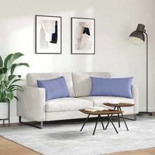 vidaXL 2 Stück Sofakissen, Blau, 80 X 40 Cm, Stoff - Blu - Visualizzare 4
