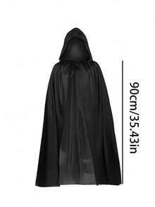 Dark Halloween Cosplay Cloak: Multi-Scene Dressing (Cold/Cos/Daily), Cyber Sense Chinese Mix And Match, Autumn And Winter COS Must-Have, A Treasure Black Cloak Suitable For All Flower Clothes - Multicolor - View 16