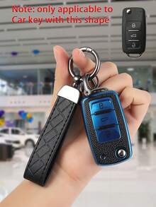 3pcs TPU Soft Car Key Case Cover + Car Keychain + Screwdriver Set, Suitable For New Bora, Sagitar, Tiguan, Lavida, Phideon, Lamando Car Keys - Multicolor - View 7