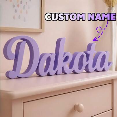 1 Custom 3D Printed Name Tag - Personalize Your Name With A Stylish And Unique Design, Perfect For Home Decor, Birthdays, Holidays, Graduations, Housewarmings, And Special Occasions. ,Travel Organizer