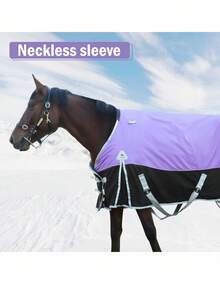 Mantas de salida impermeables para caballos, manta de invierno impermeable para caballos, relleno de algodón cálido de 400g, manta de salida premium de 1600D, manta impermeable de peso medio