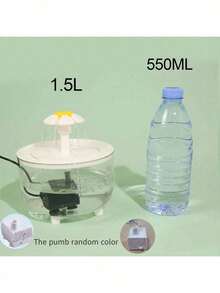 1500ml/50.72oz USB Powered Cat Water Fountain - Semi-Transparent, Automatic Circulation Pet Drinking Fountain, Adjustable Flow Rate & Filter Cotton, Suitable For Cats And Dogs - Multicolor - View 11