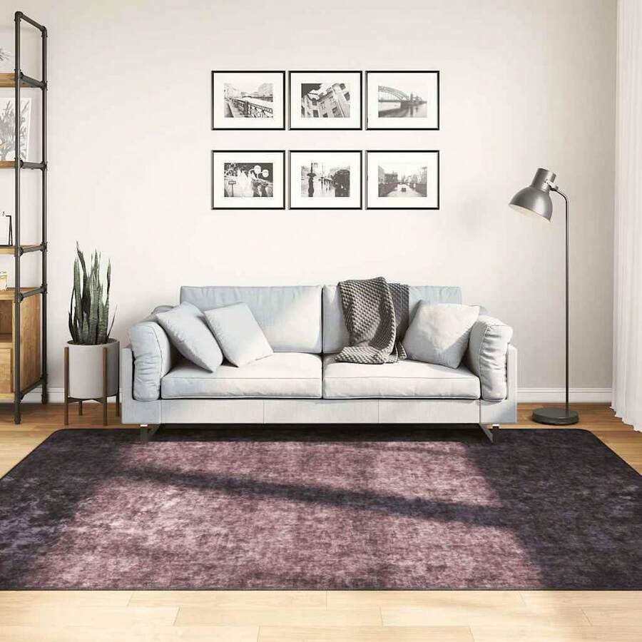 vidaXL Teppich 160x230 Cm Waschbar, Rutschfest, Anthrazit - Xám - Xem 1