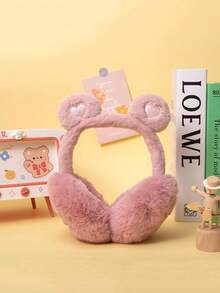 可折叠爱心耳罩 - 冬季保暖防冻学生可爱耳罩 - 儿童七星级保暖耳套，上学必备 - 彩色 - 查看 14