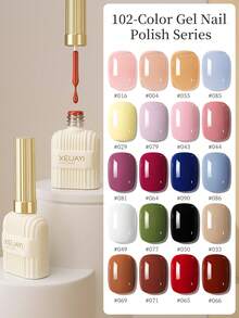 XEIJAYI 1瓶装15毫升凝胶指甲油，凝胶美甲，UV/LED可卸，适用于沙龙美甲和居家DIY美甲，女士礼物，新年圣诞美甲 - 彩色 - 查看 2