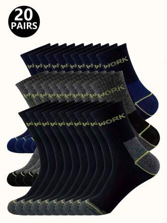 5/10/20 Pairs Ankle Socks For Teens & Adults, Casual Crew Socks For All Seasons