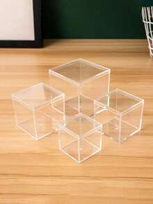 Hộp nhựa vuông trong suốt có nắp đậy và đáy, chất liệu acrylic, thích hợp để đựng trang sức, mỹ phẩm, tượng nhỏ, cũng có thể dùng làm hộp kẹo cưới. Lý tưởng để đựng đồ nhỏ, trưng bày trang sức, triển lãm tượng nhỏ, lựa chọn hoàn hảo cho những người đam mê thủ công mỹ nghệ, chủ cửa hàng trang sức và người sưu tầm tượng nhỏ. - Nhiều màu - Xem 1