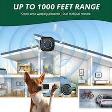 Dog Door Bell For Potty Training, Smart Wireless Doggie Doorbell To Go Outside, 1000 Feet Long Range With IP65 Waterproof Super-Light Touch Button, 60 Melodies & Adjustable Volume - 黑色 - 查看 6