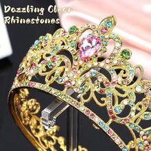 CIEHER Small Crown For FFgirls Cake Topper Mini Crown FFgirls Princess Tiara Cake Toppers Flower Decorations, Multi-Colored Crowns{Inchcolor_nameinch:InchMulti-Coloredinch} - 多彩 - 查看 5