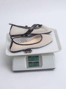 Women's Fashion Square Toe Flat Shoes, Slip-On Glitter Buckle Casual Loafers, Suitable For Dresses, Sizes 35-43, Spring/Autumn, Ballet Flats