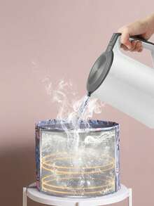 可折叠保温便携式泡脚盆 - 多功能可折叠水盆，户外旅行洗衣桶，带收纳袋，结实耐用的可折叠容器，适用于泡脚、洗涤、露营和日常使用，用途广泛，是居家、户外露营、徒步、钓鱼和旅行的理想之选，也是斋月、情人节和复活节的礼物佳品。 - 彩色 - 查看 4