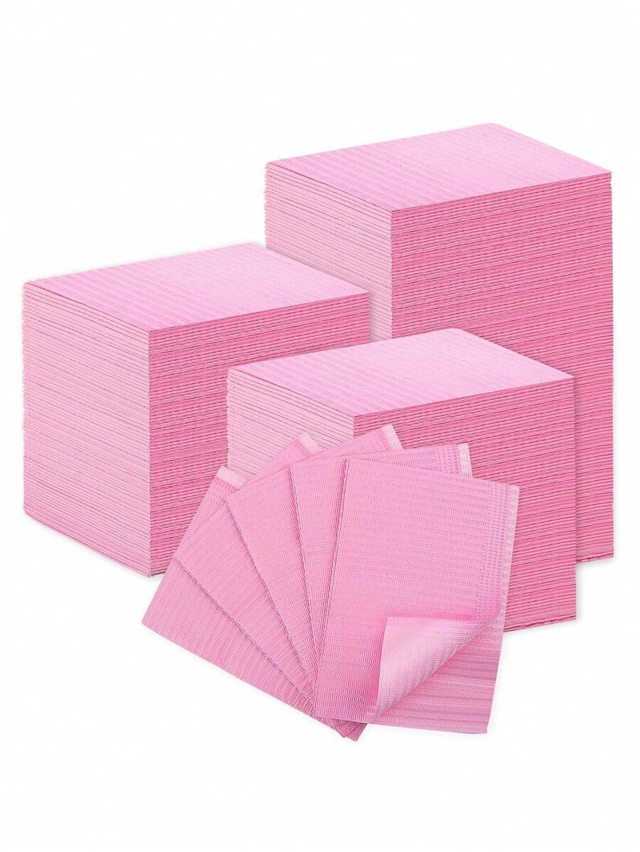 20/50/125 Dental Tattoo Table Cover Tattoo Piercing Patient Dental Tattoo Tray Cover 3 Layer Dental Table Mat - Pink - View 1