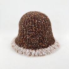 1pc, Knitted Fisherman's Hat, Frayed Brim, Winter-Warm Fisherman's Cap, Autumn Outdoor Accessory, Unisex Casual Headwear.