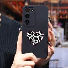 Patrón de Leopardo Corazón, Adecuado para Fundas de Teléfono de la Serie  Galaxy S25 Ultra/S24 PLUS/S23+/S22/S21, Resistente a Impactos y Antideslizante, Ligero, Nuevo Diseño de  de Moda, Funda Protectora de TPU de Alta Calidad, Funda de Uso Diario, Funda Protectora Resistente a Impactos, Accesorios de Moda, Funda de Teléfono de Moda, Resistente a Impactos, Carcasa Flexible, Funda Suave, Entusiastas de la Moda, Usuarios de Smartphones - Colores mixtos - Ver 2