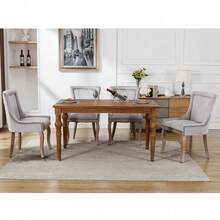 Dining Chairs - Gray + Velvet-1 - View 3