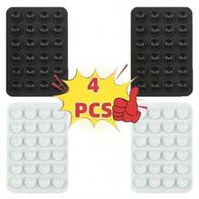 Set de 4 piezas/2 piezas Agarre de silicona para teléfono, adecuado para todos los modelos de teléfonos, soporte adhesivo para teléfono, manija adhesiva de teléfono con manos libres, soporte de agarre de teléfono para selfie y video compatible con iPhone, teléfonos Android, regalo para cumpleaños, familia, amigos, soporte para teléfono, accesorios para teléfono