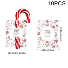 10/20/50 件圣诞糖果礼品包装手杖糖棒棒糖纸卡装饰卡插入，奇怪的东西，迷你的东西，可爱美观的东西，酷炫的小玩意，不寻常的物品，最适合圣诞节