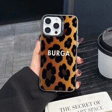 Colorful Silver Apple Phone CaseBurga Leopard Print DesignCompatible With  11 To  17 Models The Cases Lens Protection Function Ensures The Camera Remains Undamaged During Shooting  Guaranteeing Image Quality - Black - View 6