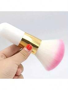 1, Tay cầm thoải mái, Chuyển màu hồng, Lông mềm, Sơn, Cọ phấn má hồng, Cọ phủ bụi móng tay, Dụng cụ trang điểm, Năm mới, Ramadan, Làm đẹp ngày lễ - Nhiều màu - Xem 2