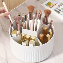 1个360°旋转化妆刷架，浴室收纳，桌面整理套装，方便收纳化妆刷、口红等，适用于艺术工作室、家庭收纳，也可作为房间装饰、家居装饰、浴室配件。 - 彩色 - 查看 11