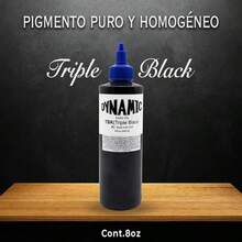 DYNAMIC COLOR CO Professional Tattoo Ink Dynamic Triple Black 8oz - Black - View 1