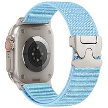 尼龙环形表带，兼容 11/10 46mm/42mm Ultra 3/2/1 49mm/45mm/44mm，运动表带，适用于 Watch Series 9/8/7/6/SE/5/4。