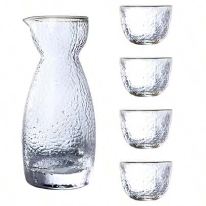 Japanese Style CupJapanese Sake Set Glasses Sake Serving Set With 4 Sake Cups Saki Cups For Cold Or Warm Sake At Home Or Restaurant For Sake Lovers
