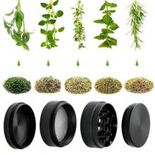 Manual Grinder -4-Layer Large Capacity Grinder, No Need For Electricity, Suitable For Home, Office, And Travel - Durable Zinc Alloy Structure - Suitable For Coffee, Spices, Herbs - Compact Design For Easy Storage - 1PCS - 查看 5