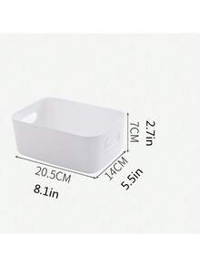 10/5/1pc Portable Desktop Storage Basket, Box, And Container, Storage And Organization Box For Cosmetics And Miscellaneous Items - Multifunctional Plastic Container, Desktop Plastic Box, Bathroom Cosmetic Storage Box, Storage Box For Bedroom, Cabinet, Bathroom, Snack Storage Basket For Cosmetics And Jewelry - Multicolor - View 8