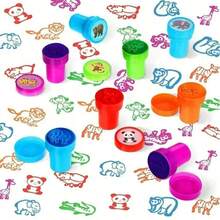 3/10/20/30pcs Animal Themed Easter Stamps, Party Self-Inking Stamps, Easter Basket Liners, Easter Egg Hunt Props, Birthday Party Gifts, Carnival Prizes, Gift Bags, Teacher Stamps, Egg Mats, Mother's Day Graduation - Multicolor - View 7