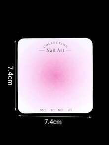 20/30/50张粉色渐变花朵美甲展示卡，XS-S-M-L尺寸，74*74mm，坚固的纸板材质，适用于美甲沙龙、网店和礼品包装 - 专业人士和顾客均可使用，无需组装，高品质纸张，时尚装饰性美甲卡。 - 彩色 - 查看 3