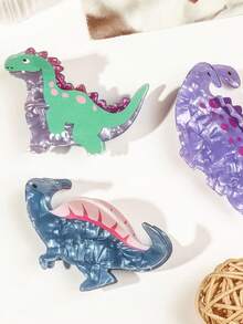 亚克力卡通恐龙发夹,可爱发爪,高端发爪,适合女孩和女士,圣诞礼物,圣诞袜填充物,女士圣诞袜填充物,成人圣诞袜填充物,成人圣诞袜填充物,发饰,成人礼发饰,发饰,女士礼物创意,美容圣诞袜填充物,女士礼物 - 彩色 - 查看 7