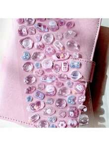 2张卡通3D立体浮雕钻石贴纸，卡通动物自粘贴纸，适用于剪贴簿和文具装饰，工艺贴纸，适合DIY项目和办公用品