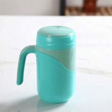 Ceramic Travel Mug 12oz 350ml Ceramic Liner Insulated Mug With Leak Proof Lid And Handle Perfect For Coffee Or Tea Suitable For Using At Home Office Or School Green - Green - View 5