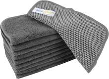 Microfiber Dish Cloth For Washing Dishes, 2025  Kitchen Cleaning Cloths, 5 Color Assorted 12Inchx12Inch 10 Pack - 灰色 - 查看 8
