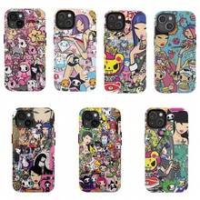 Muilti- Colorful Doodle Design Phone Case | Suitable For 17Air 16 15 14 13 12 11 Pro Promax | Tough Case | Perfect Gift For Her | Y2k Cool Girl Aesthtic | - 鴉片6 - 查看 1